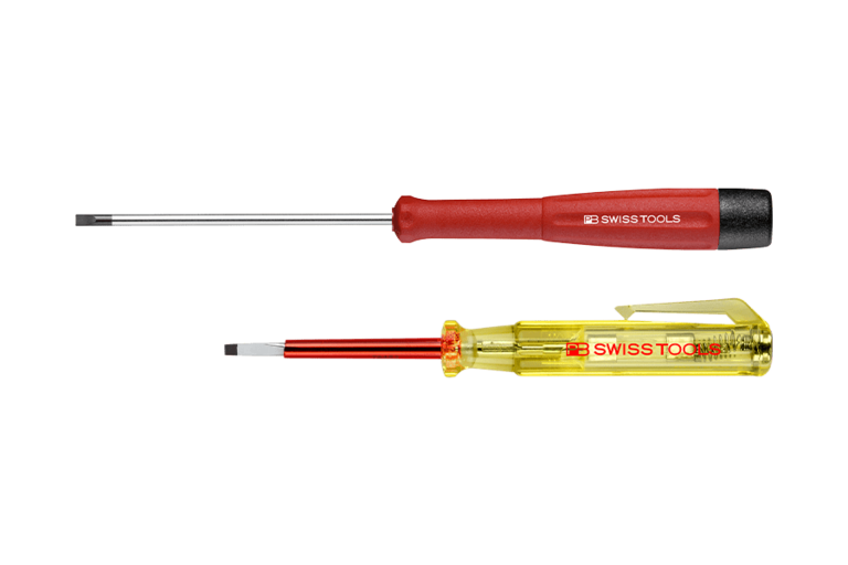 Electronic’s screwdrivers, phase testers