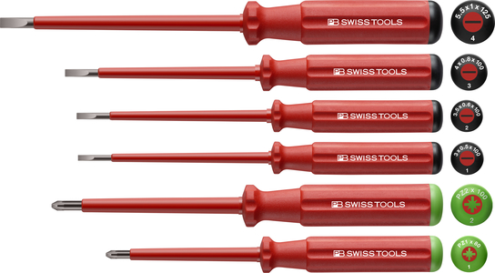 2極タイプ PB SWISS TOOLS 5543 エレクトロ絶縁ドライバーセット