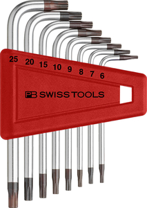 PB SWISS TOOLS 410.H 6-45 Winkel Stiftschlüssel für Torx® Schrauben 12-tlg NEU 