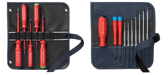 Tool sets and roll-up cases